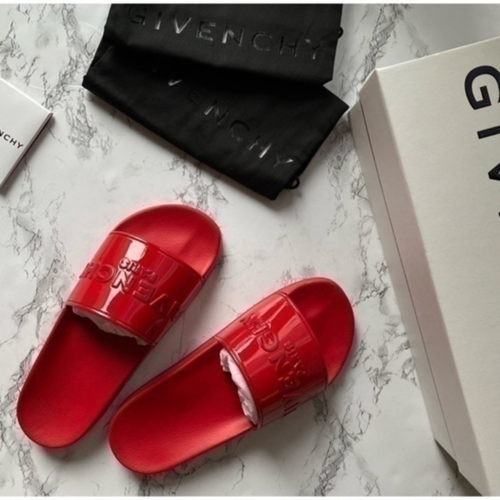 NWB Givenchy Logo Pool Slides